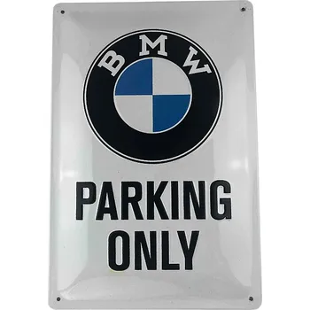 Plechová cedule Nostalgic Art Plechová cedule - BMW Parking Only - lehké poškození - 20x30 cm