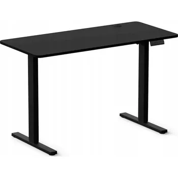 Psací stůl Stůl LVN System černý obdélníkový elektricky nastavitelný 120x60 cm