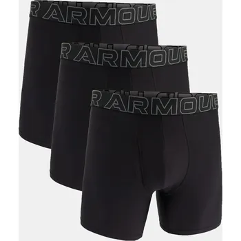 Under Armour Pánské boxerky M UA Perf Tech 6in (3ks) 1383878-001 Černá 3XL