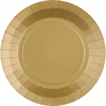 Talíř Talířky talíře zlaté 17,5 cm 10 Ks