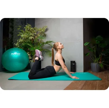 Podložka na cvičení Neo-sport 183 cm x 60 cm modrá