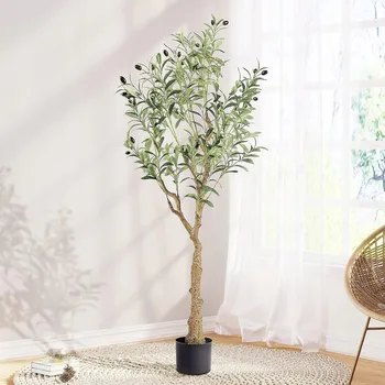 umělá květina Umělý Olivovník Dekorativní Strom Rostlina 150 cm Yoleo