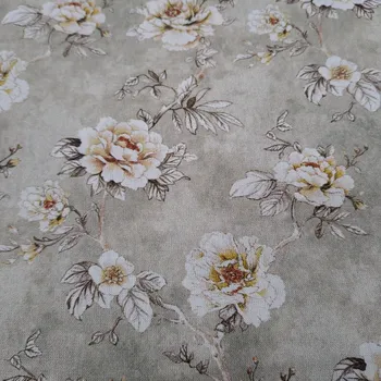 Pro útulný domov bavlněná látka RŮŽE OŘÍŠKOVÉ