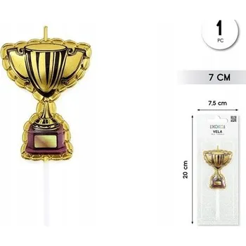 Dortová svíčka Narozeninová svíčka ve tvaru poháru - dekorace na dort