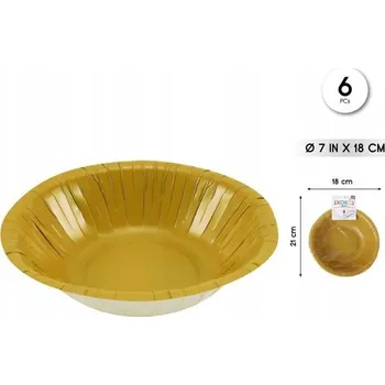 Talíř Zlatý papírový talíř - ideální na oslavu