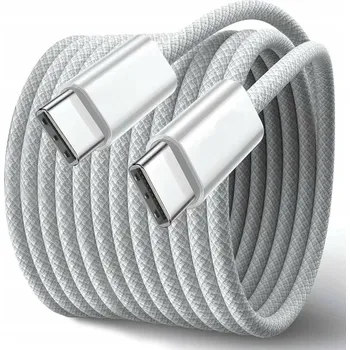 Datový kabel Kabel USB-C USB-C USB typ C - USB typ C 2 m bílý