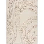 Kusový koberec Memphis Abstract Swirl Natural/Orange 160x230 cm