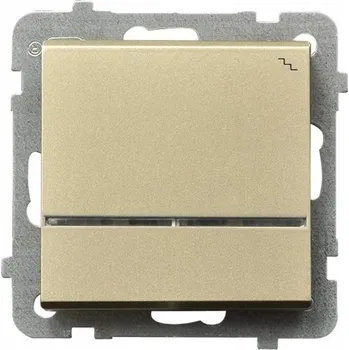 vypínač Schodišťový vypínač Klasik, Podomítkový Ospel zlatý ŁP-3RS/m/39