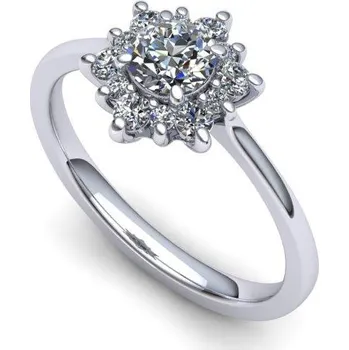 Prsten Prsten s diamanty ve tvaru hvězdičky PK21002 Materiál: Bílé zlato 14kt, Velikost: 66