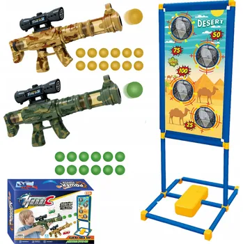 STABILNÍ STOJÍCÍ TERČ STŘELBA NA CÍL PISTOLE NA PĚNOVÉ NÁBOJE