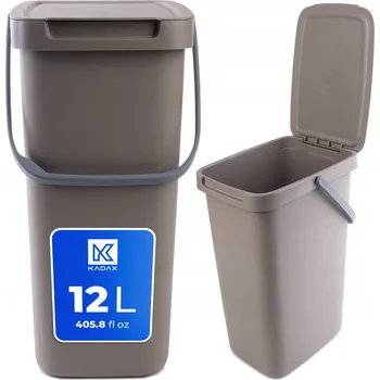Odpadkový koš KADAX ODPADKOVÝ KOŠ NÁDOBA NA ODPAD 12L KYBLÍK NA TŘÍDĚNÍ S UCHEM