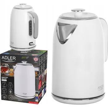 Rychlovarná konvice Rychlovarná konvice ADLER AD1341 2200 W 1,7 l bílá