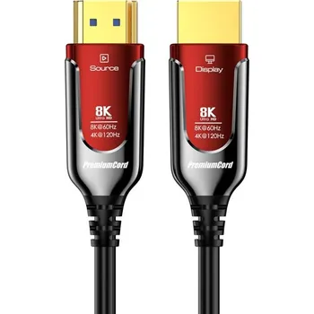 Video kabel PremiumCord Ultra High Speed HDMI 2.1 optický fiber kabel 8K@60Hz,zlacené 25m KPHDM21R25