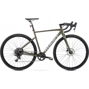 Silniční kolo Gravel kolo Romet Boreas 2, rám 58 cm, kola 28", zelené