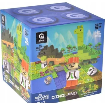 ostatní stavebnice Stavebnice „Block&Steps Země dinosaurů“ Desková hra 3v1