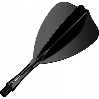 Příslušenství pro šipky Násadky (Shafty) Winmau Fusion černé krátké 3 ks