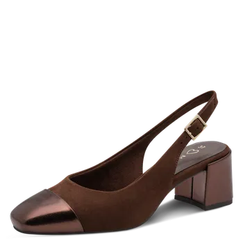 Dámská zimní obuv DÁMSKÉ LODIČKY MARCO TOZZI 2-29610-42 353 HNĚDÁ Barva: HNĚDÁ, Velikost: 38