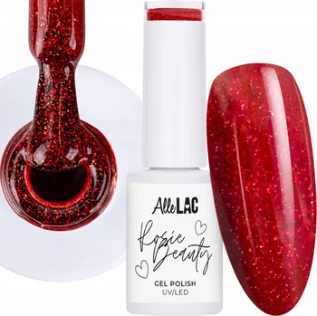 Lak na nehty Hybridní lak ALLELAC 6g LED/UV Gel Polish Rosie Beauty Flame Červený (Červená)
