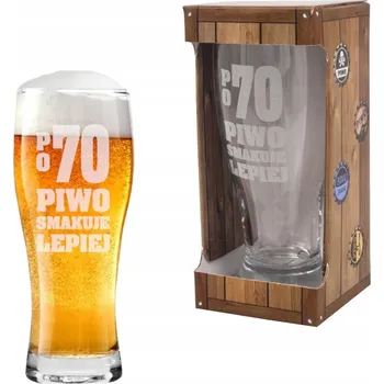 Sklenice Pivní Sklenice na pivo k 80. narozeninám Dárek pro dědečka tatínka muže Gadget