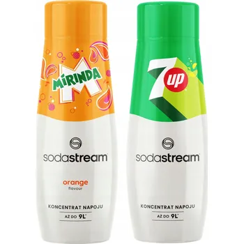 Sirup pro výrobník sody Koncentrát pro přípravu nápojů SodaStream Mirinda a 7UP 440 ml 2 ks