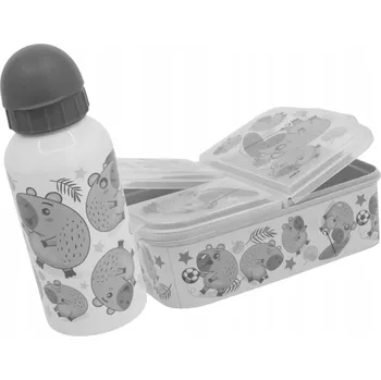 Svačinový box Sada lahev na pití a svačinový box Stor Kapybara 400 ml