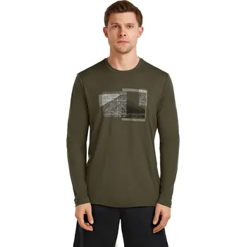 Pánská móda Pánské merino triko s dlouhým rukávem ICEBREAKER Mens Mer 150 Tech Lite LS Tee Peak Bal, Dark Loden velikost: M