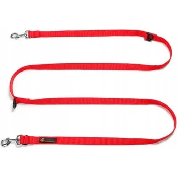 Vodítko pro psa VODÍTKO PRO PSA PŘEPÍNACÍ JOQU CLASSIC LONG LEASH ČERVENÁ 250 cm