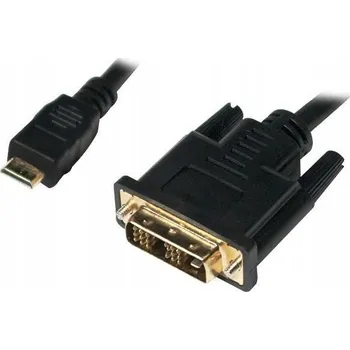 Video kabel LOGILINK Kabel mini HDMI - DVI-D M/M 2m, Černý