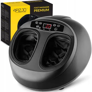 Masážní přístroj Masážní Přístroj na nohy 4FIZJO elektrický shiatsu s vyhříváním 40 W, černý