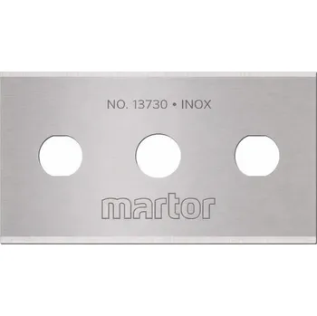 Pracovní nůž Průmyslová čepel nerezová dvoubřitá, Martor, hranatá