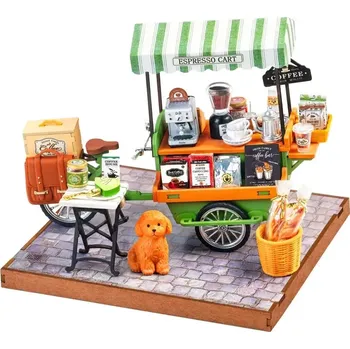 ostatní stavebnice RoboTime 3D dřevěná skládačka Kávový vozík