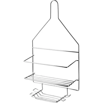 police Koupelnová polička CARL SILVER 23x41,5 cm stříbrná