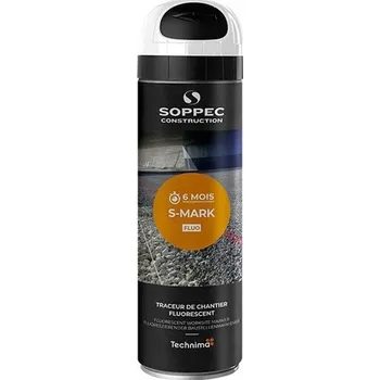 Barva ve spreji Soppec fluorescenční geodetická Barva , bílá 500 ml