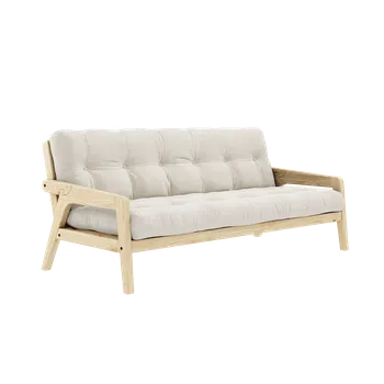 Pohovka KARUP Dřevěná rozkládací pohovka GRAB slonová kost 204 cm