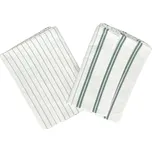 Jerry Fabrics Utěrky bavlna 50x56 cm Zelené pruhy, 3 ks