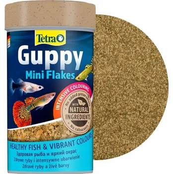 Krmivo pro rybičky Tetra Guppy Mini Flakes krmivo vločky pro gupky a živorodé ryby 250 ml