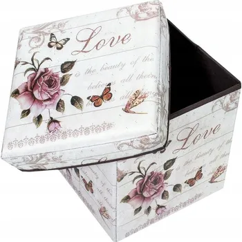 Taburet TABURET 2 V 1 ÚLOŽNÝ PROSTOR 30 x 30 x 30 SEDÁK KVĚTINY