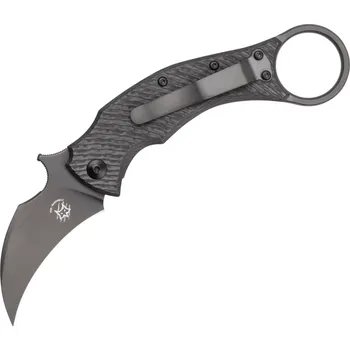 Outdoorové vybavení Fox-Knives FOX/BASTINELLI BLACKBIRD ZAVÍRACÍ NŮŽ NEREZOVÁ OCEL ELMAX PVD ČEPEL, TITANOVÝ RÁMOVÝ ZÁME
