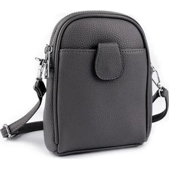 Dámská / dívčí kabelka crossbody s popruhem 15x18 cm - 23 šedá