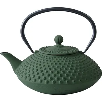 Konvice na čaj AROMELIO Litinová čajová konvice s filtrem MIKA, 1250 ml, zelená