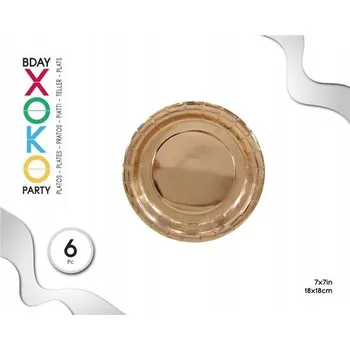 Talíř Papírový talíř zlatý - ideální na oslavu
