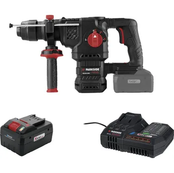 Pneumatické kladivo PARKSIDE PERFORMANCE® Aku kombinované kladivo PKHAP 2058 A1, Smart 8 Ah