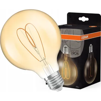 Žárovka Dekorativní LED žárovka G95 E27 4,9W (ekvivalent 40W) Jantarová Stmívatelná Vintage