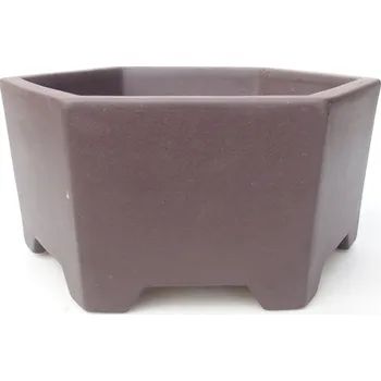 Květináč Miska 21 x 18,5 x 10 cm barva hnědá