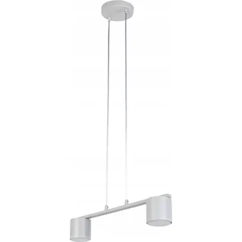 Moderní závěsné svítidlo šedé 2 spoty na liště 46 cm do jídelny Sigma