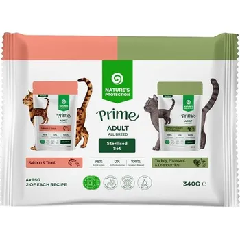 Krmivo pro kočku Nature's Protection Prime Cat kaps. Sterilised Multipack 4 x 85 g