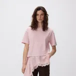 Reserved - Asymetrické tričko - pastelově růžová - 435KL-03X - 435KL-03X-L