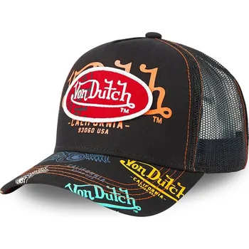 Pokrývka hlavy kšiltovka Von Dutch Brand Trucker - Black/Multi one size