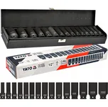 Yato YT-1055 Hluboké rázové hlavice 1/2" sada 15 ks 10-32 mm