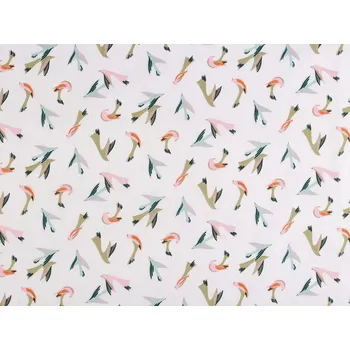 Bavlněná látka / plátno ptáček - 3 krémová nejsvět.